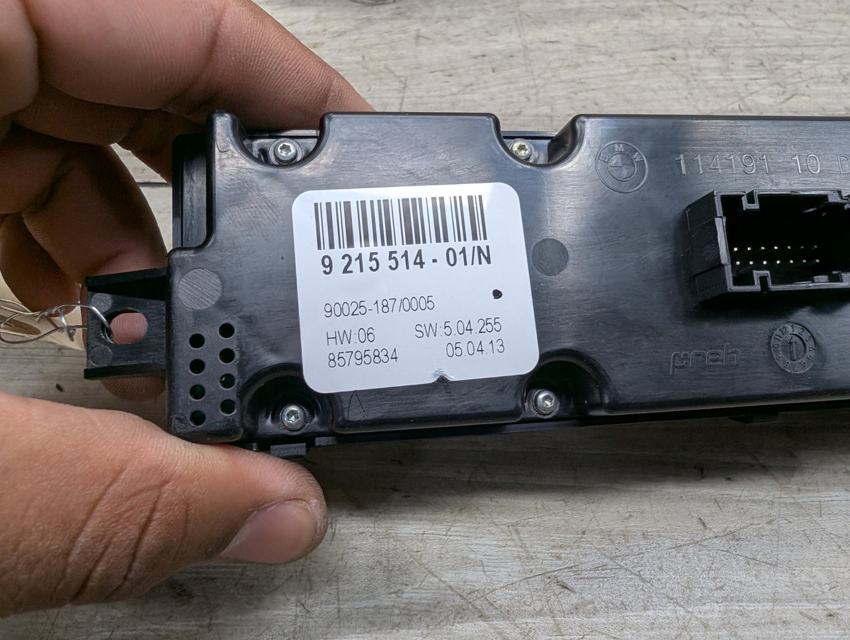 2007-2013 BMW X5 E70 Rear AC Heater Climate Control Switch 9215514 OEM