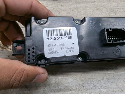 2007-2013 BMW X5 E70 Rear AC Heater Climate Control Switch 9215514 OEM