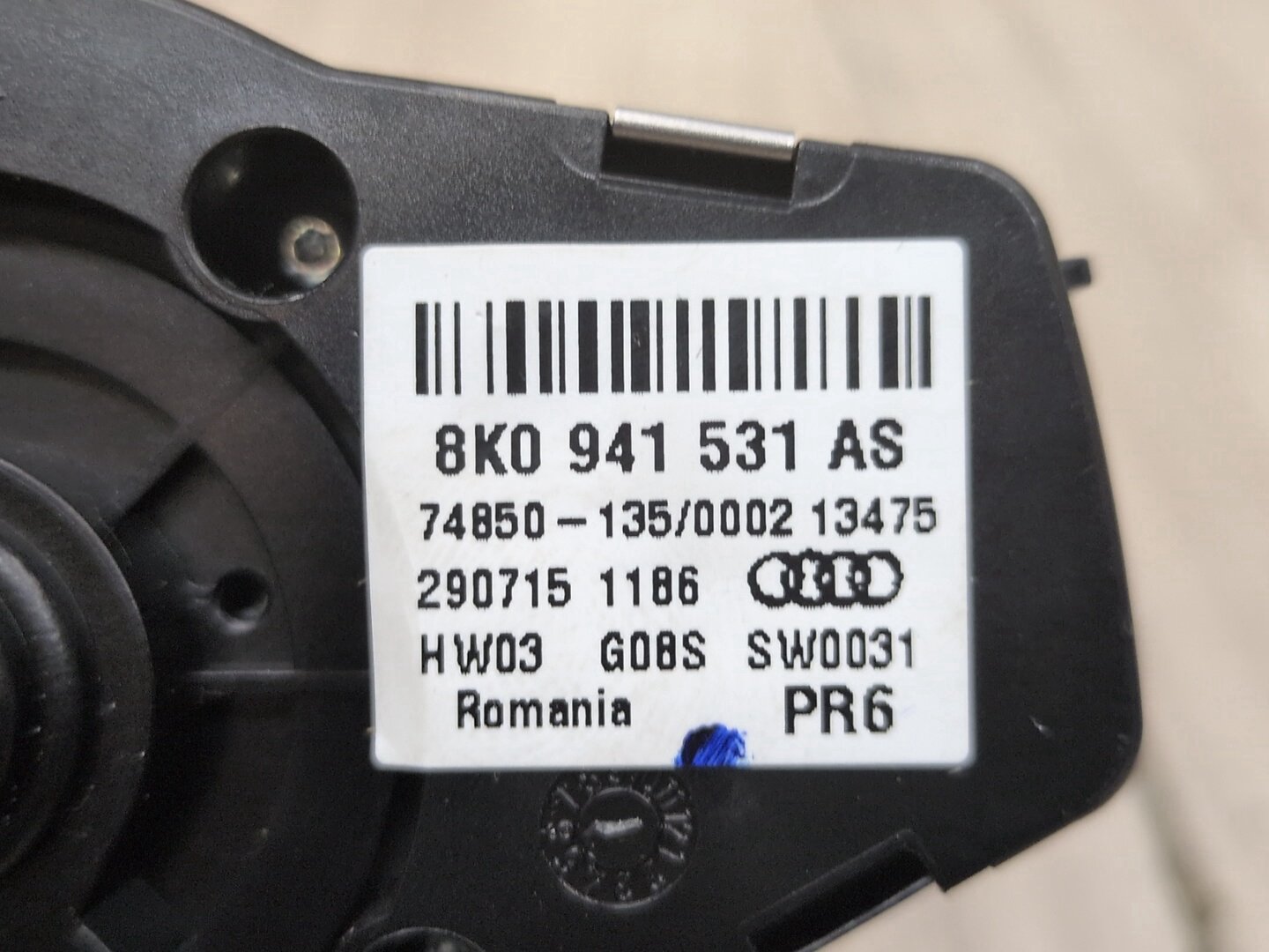 2016 Audi S5 8T Headlight Switch 8K0941531A CTUB