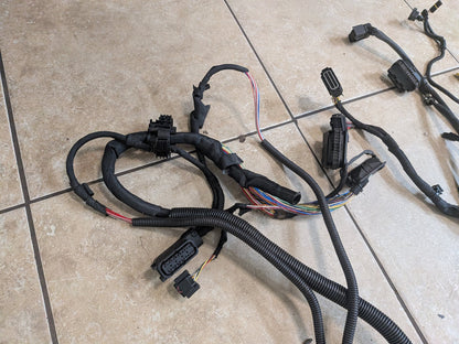 2015-2018 BMW F85 X5 S63B44T2 Engine Motor Transmission Wiring Wire Harness SET 7646837