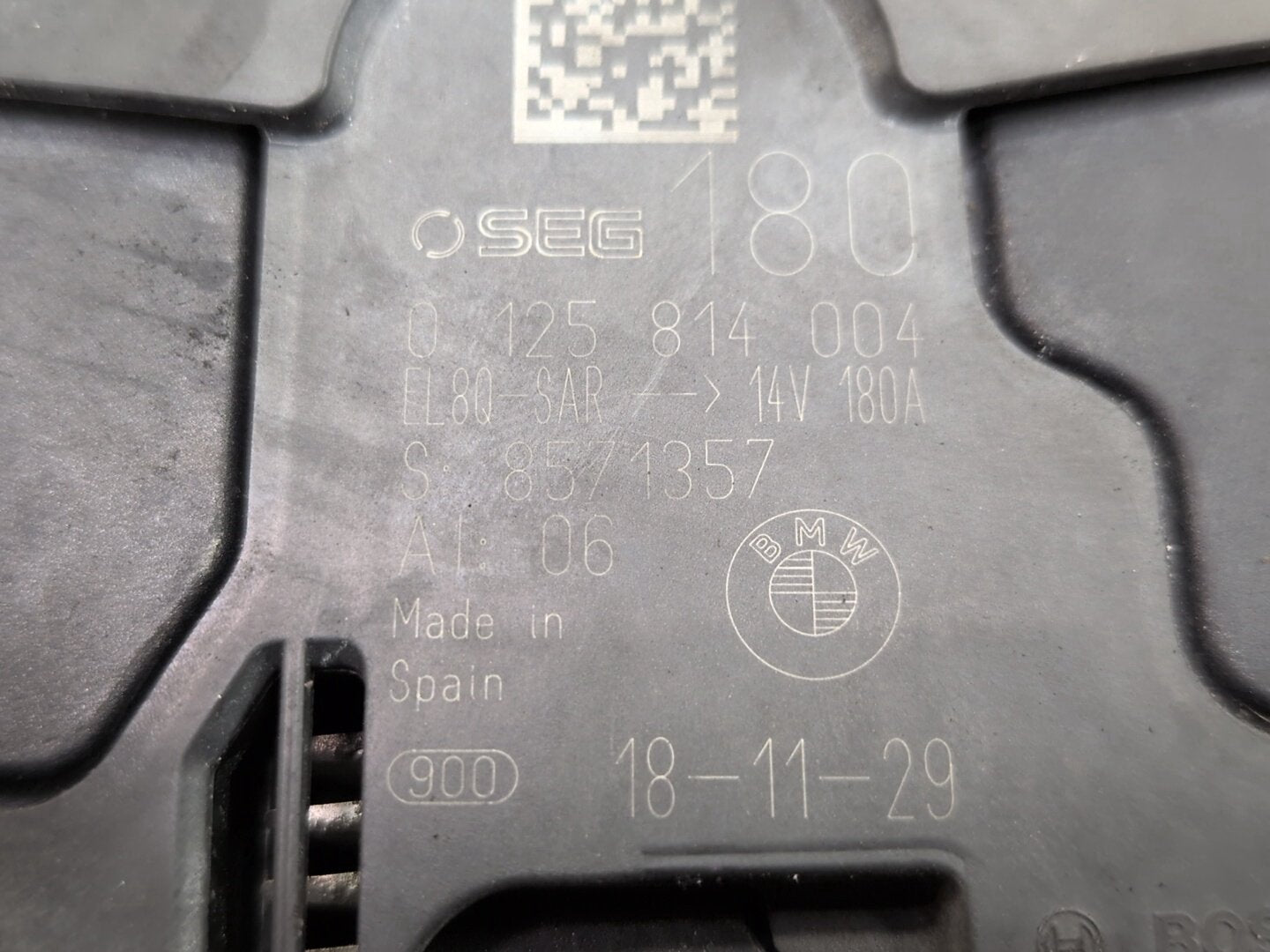 16-20 OEM BMW F30 F32 G01 G12 G30 X3 Engine B46* B58 Alternator Generator 180A