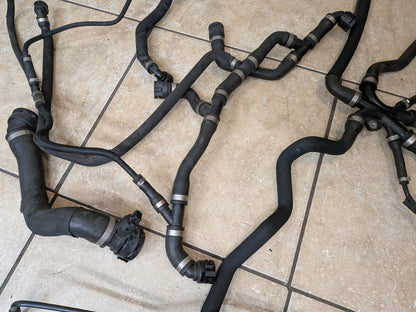 2012-2018 BMW F06 M6 Engine Radiator Cooling Coolant Pipe Hoses SET 7843264