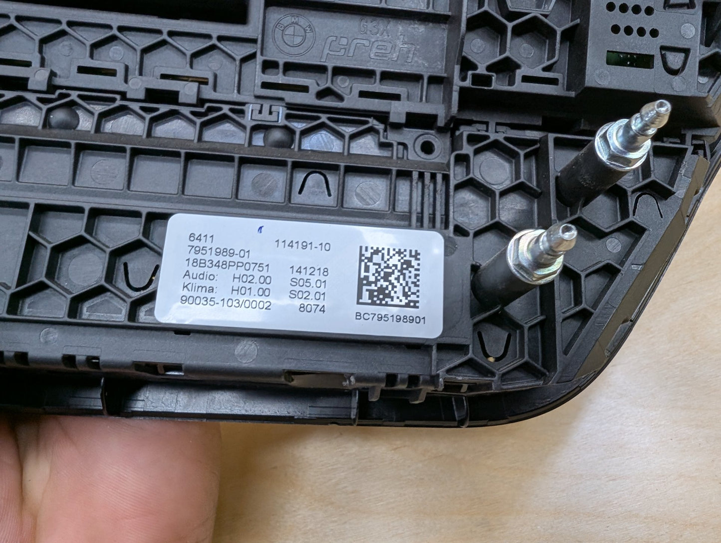 18-21 OEM BMW G01 F97 X3 X3M AC Climate Control Panel Radio Media Buttons