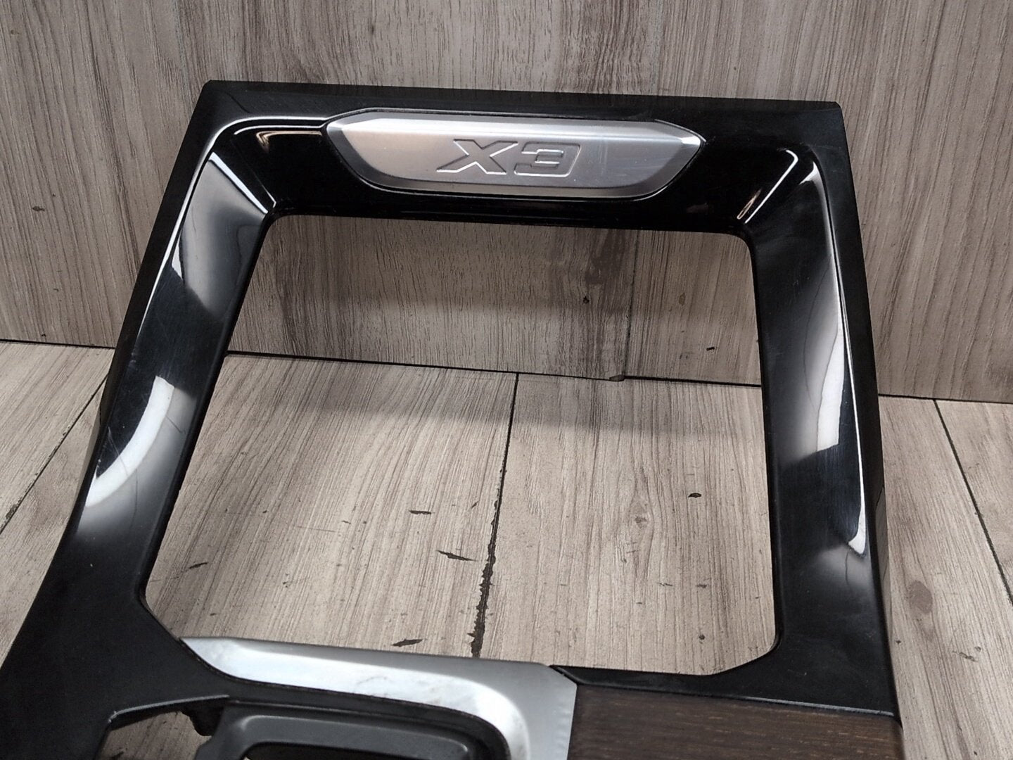18-21 OEM BMW G01 G02 X3 X4 Center Console Interior Trim Oak Dark High Gloss
