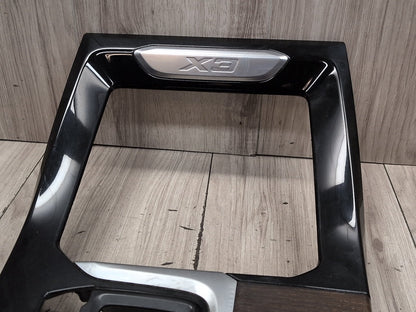 18-21 OEM BMW G01 G02 X3 X4 Center Console Interior Trim Oak Dark High Gloss