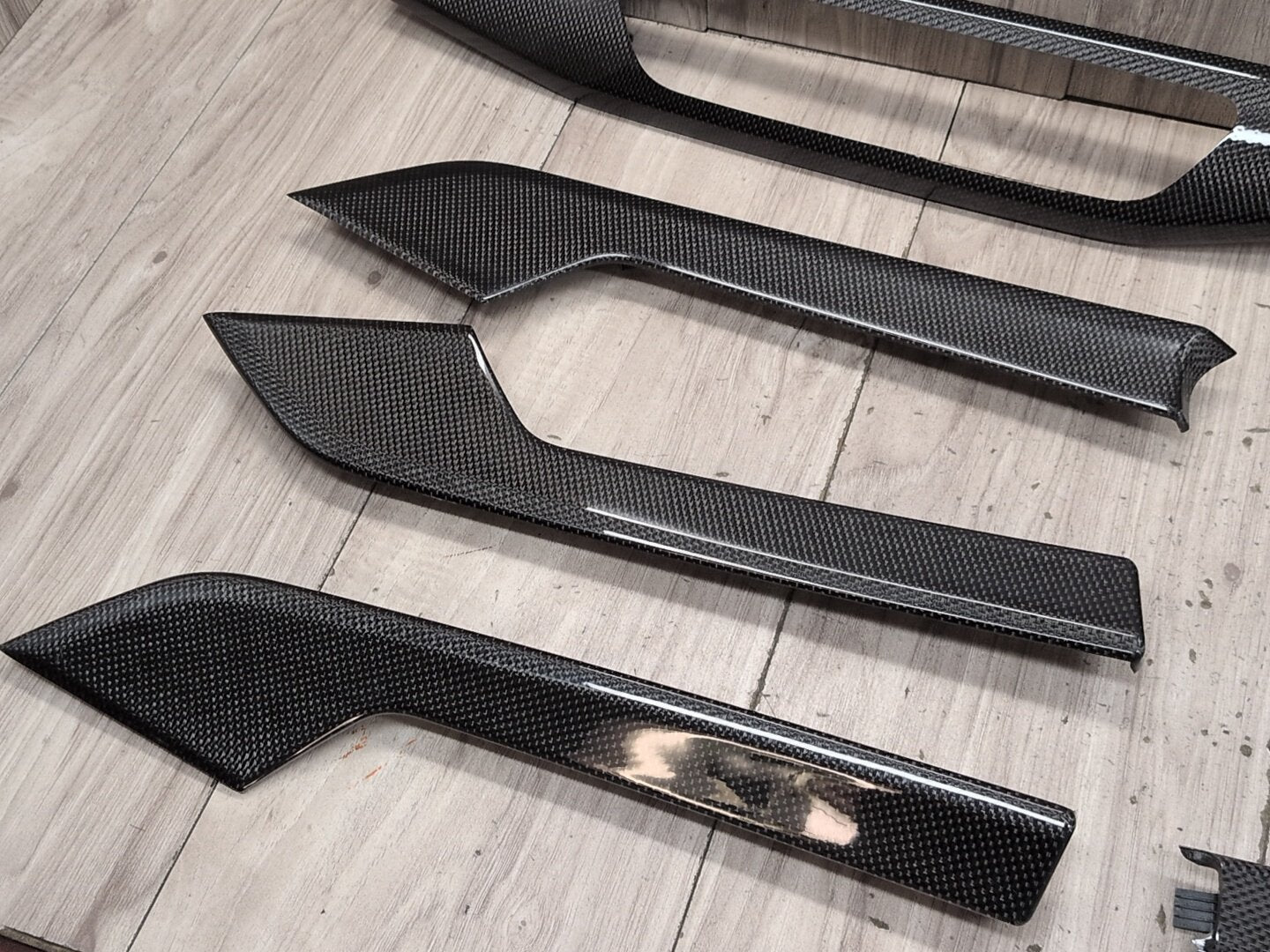 18-23 Audi S4 Front Rear Left Right Center Console Interior Trim SET