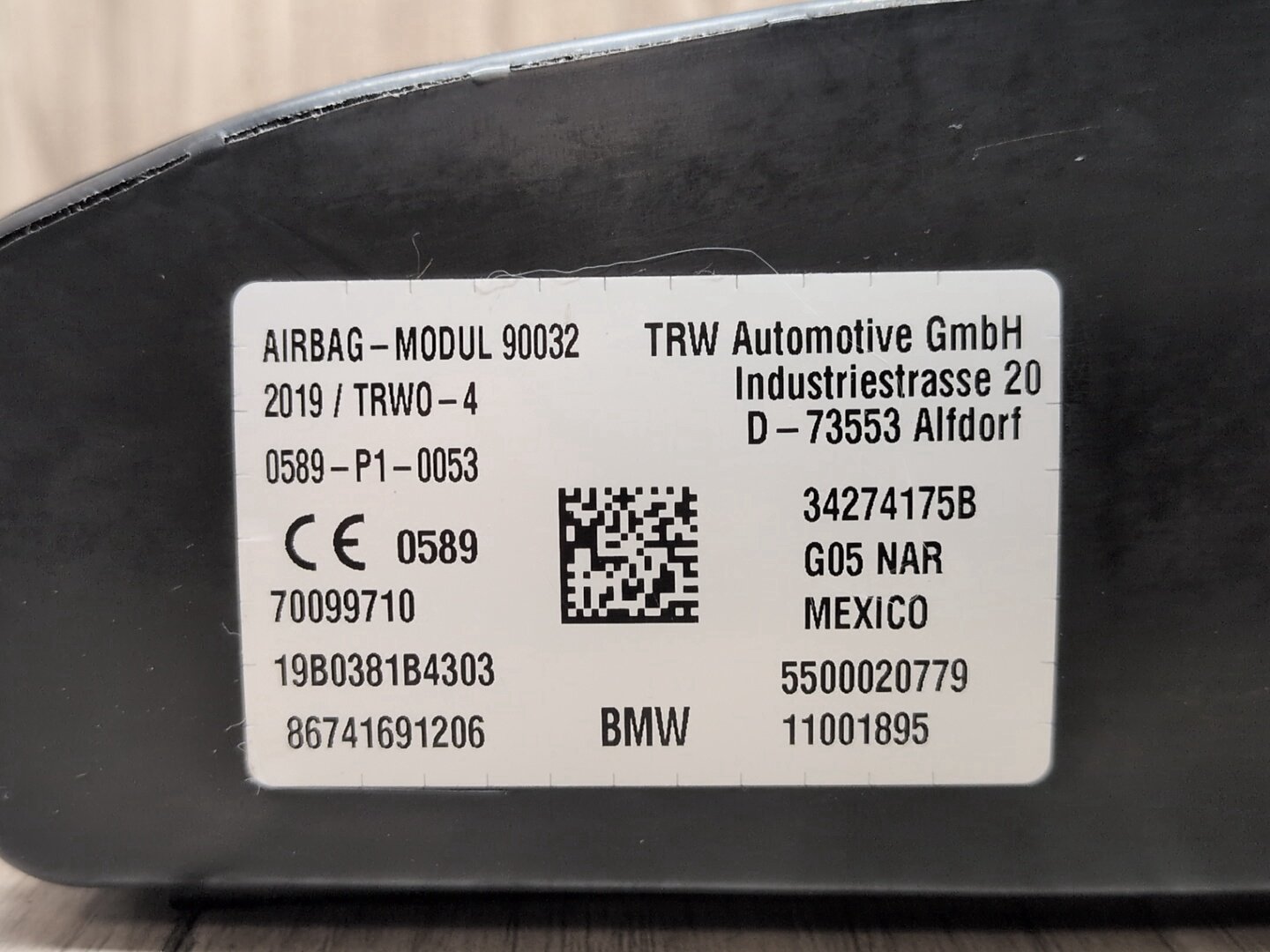 2019 - 2026 BMW X5 G05 Front Right Passenger Seat Airbag Air Bag 7416912 N63B44M3