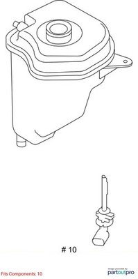 2015-2019 BMW X6 F16 Coolant Expansion Tank Reservoir 8630170 OEM
