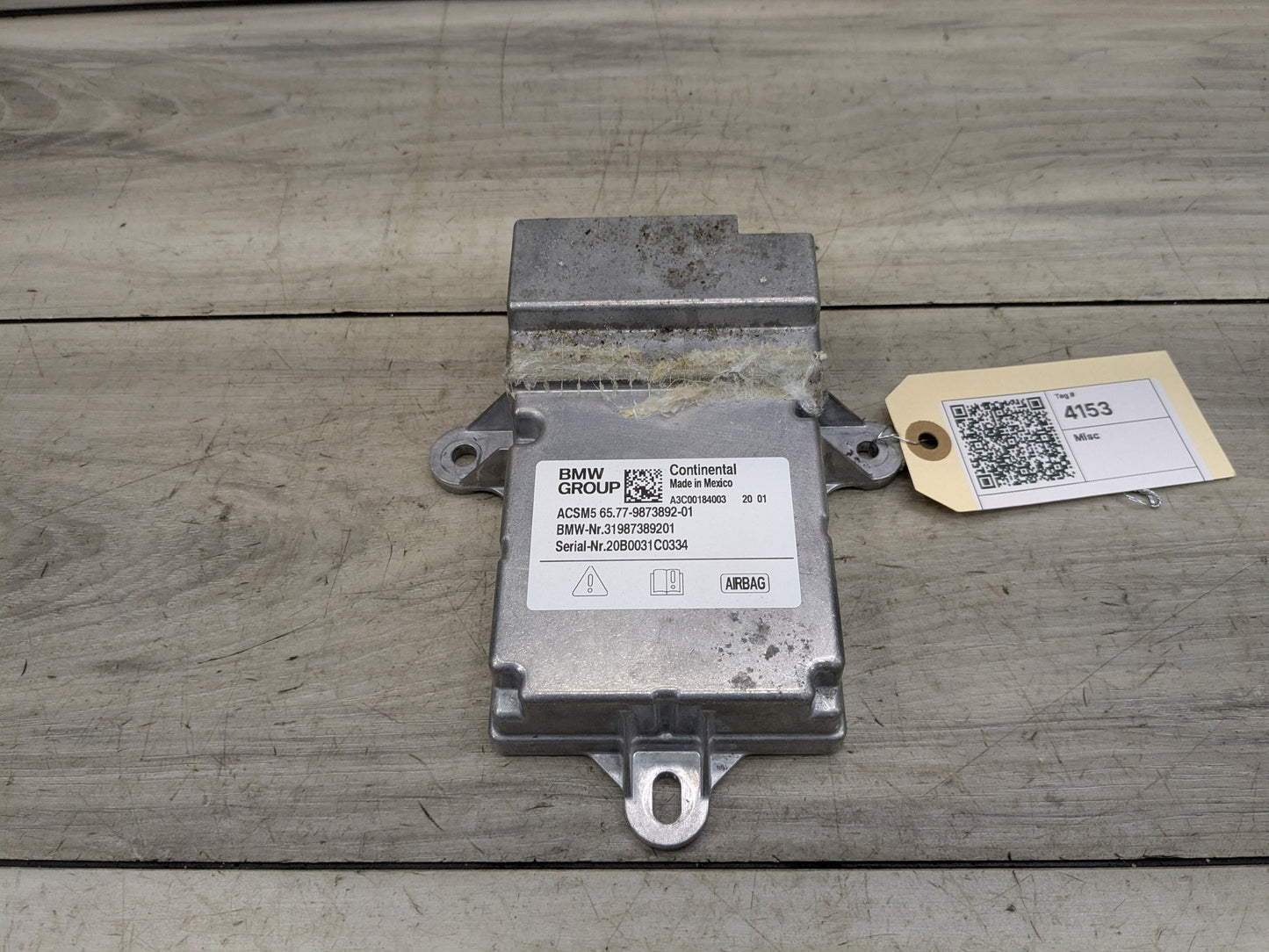 19-24 OEM BMW G20 G22 G23 G29 ICM Domain SRS Safety Airbag Control Module Unit