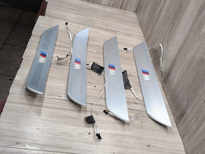 2016-2022 BMW 750i G12 Front Rear Left Right Scuff Plate Door Sill SET 8061043 OEM