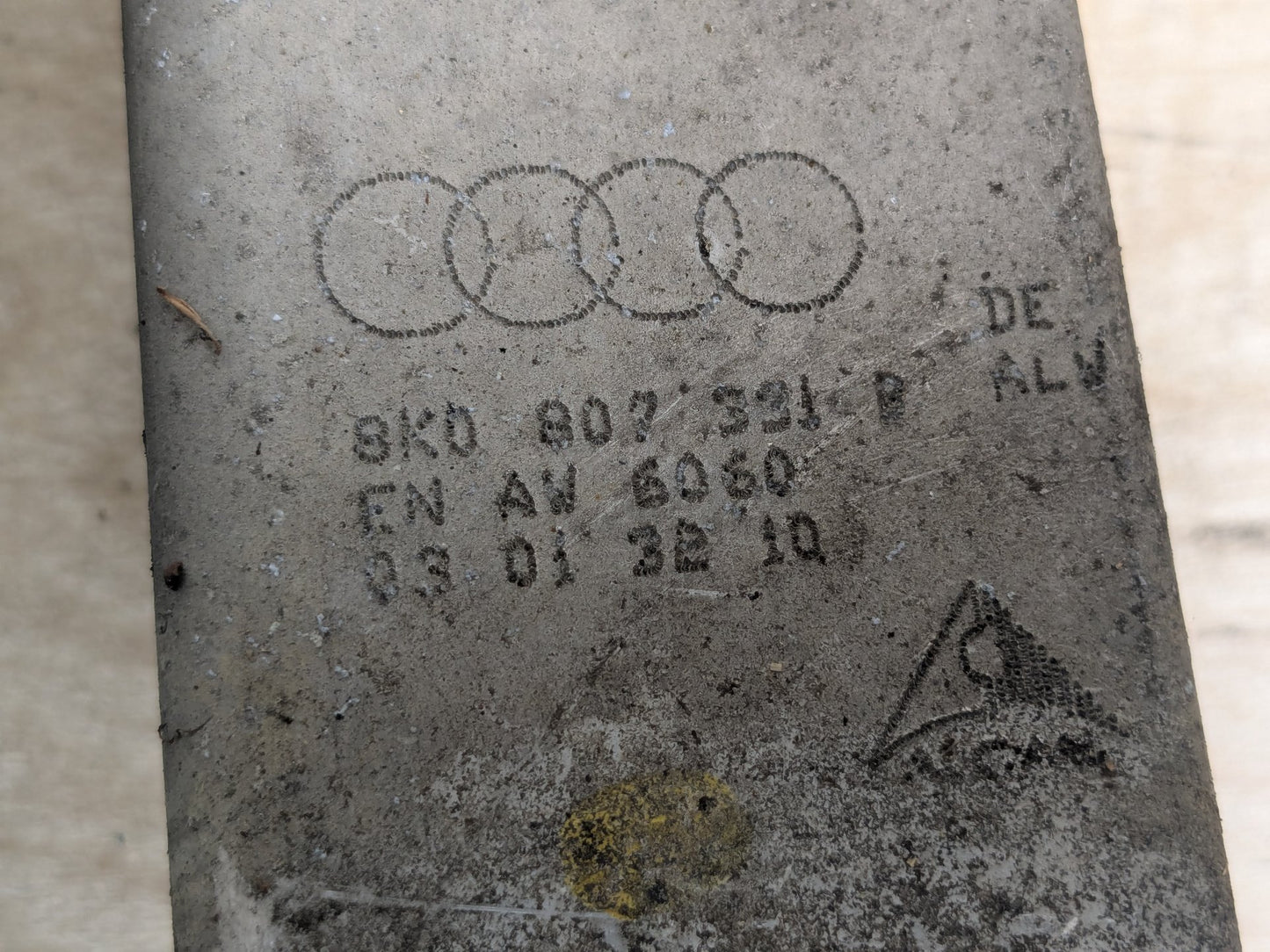 2010-2016 Audi S4 B8 Rear Bumper Reinforcement Rebar Bar 8K0807332A OEM