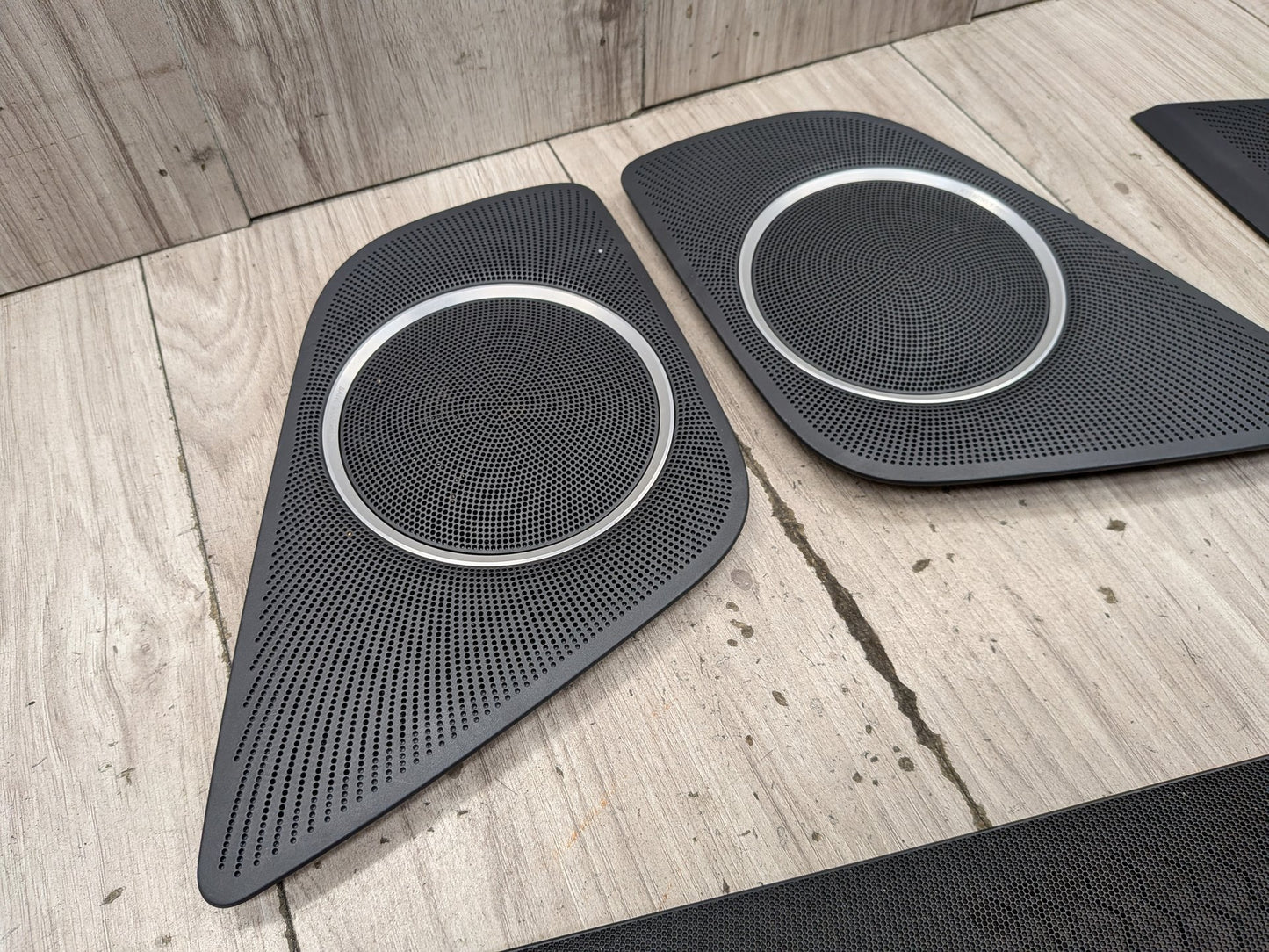 2008-2017 Audi S5 8T B8 Front LEft Right Center Dash Door Speakers Grille Cover SET