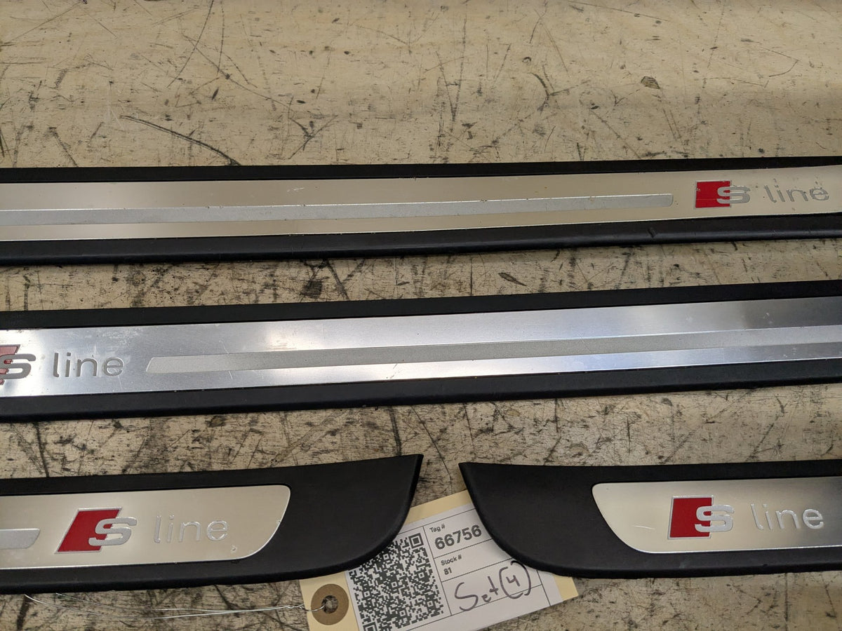 2012-2018 Audi A6 C7 Scuff Plate Door Sill SET 4G0853373B OEM