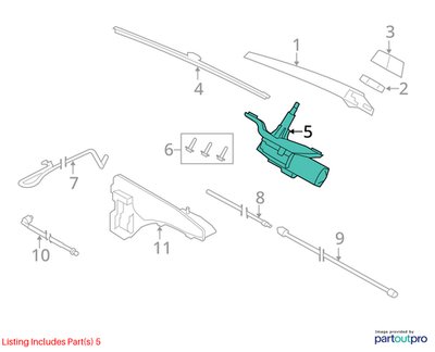 14-18 OEM BMW F15 F85 X5 Rear Tailgate Liftgate Windshield Window Wiper Motor