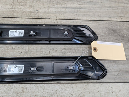 18-21 OEM BMW G01 G02 M40i X3 X4 Front Right Left Door Sills Cover Trim Pair