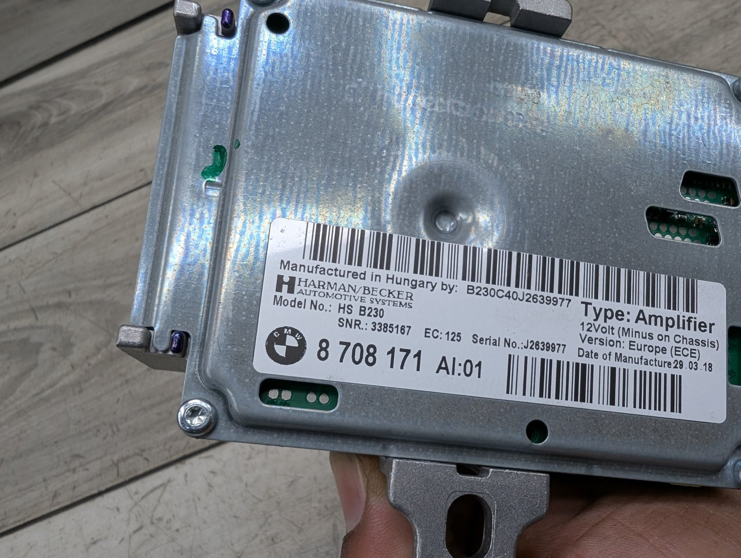 2018 - 2023 BMW X3 G01 Stereo Audio Amp Amplifier 8708171 B58B30M0