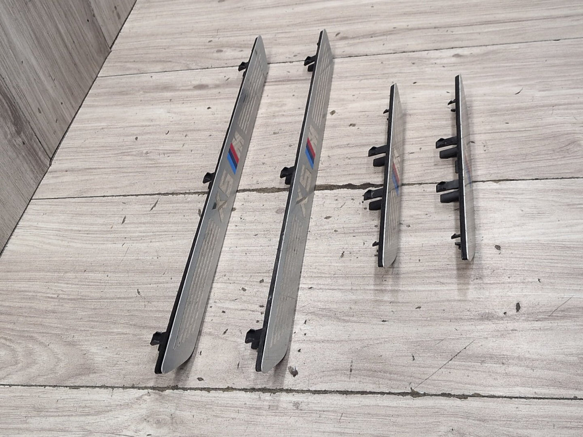 2015-2018 BMW X5 F85 Front Rear Left Right Scuff Plate Door Sill SET 7313143 OEM