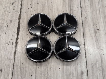 2009-2012 Mercedes-Benz E550 W212 Wheel Rim Hub Center Cap SET 2204000125 OEM