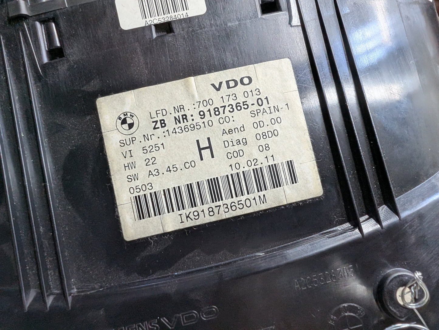 09-11 OEM BMW E90 328 335 Speedometer Instrument Cluster Siemens VDO