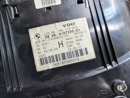 09-11 OEM BMW E90 328 335 Speedometer Instrument Cluster Siemens VDO