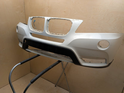 NOTE 11-17 OEM BMW F25 X3 Front Bumper Cover Assembly Panel White 300