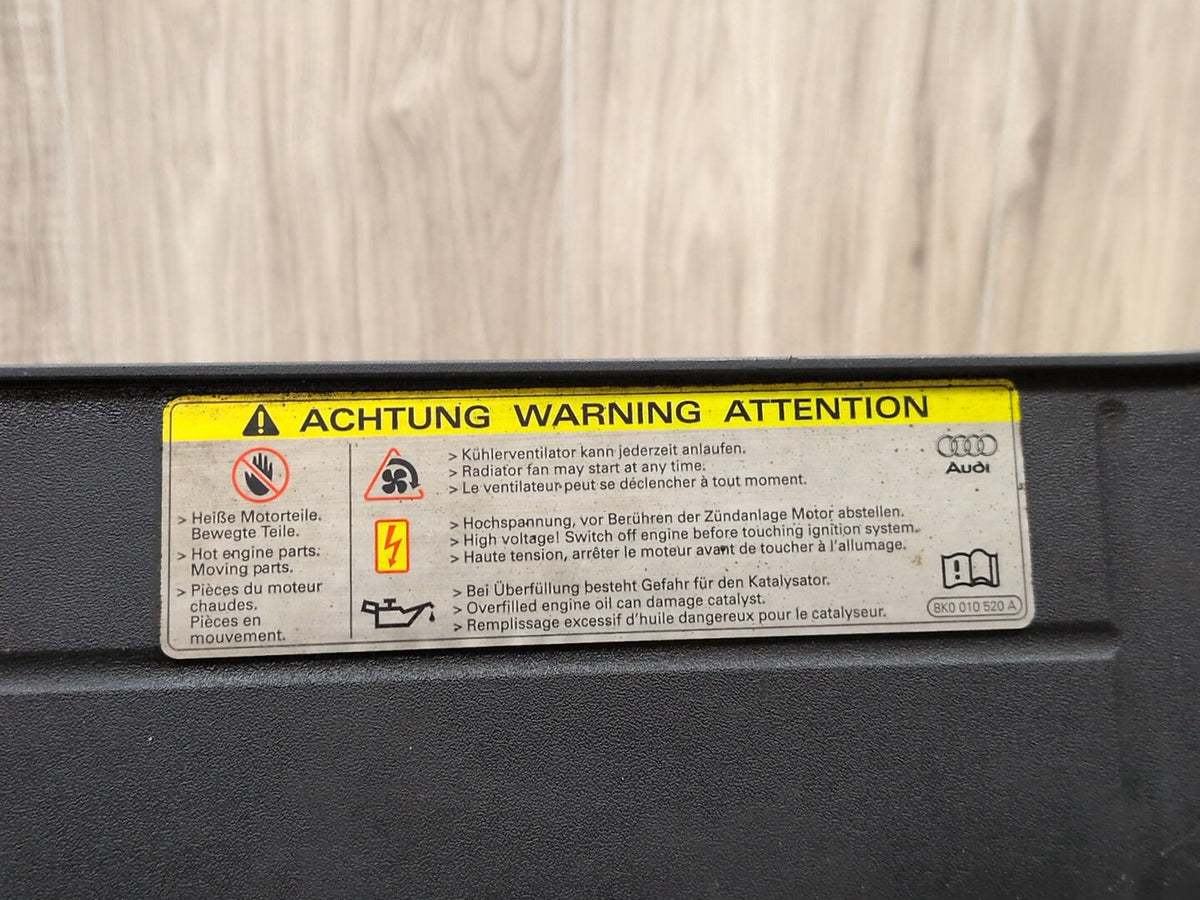 2008-2017 Audi S5 8T Radiator Support Upper Cover Panel 8T0807081B