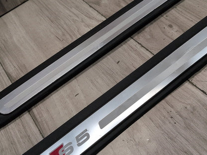 2008 - 2017 Audi S5 8T Front Left Right Scuff Plate Door Sill SET 8T0853373