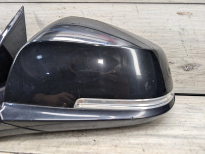 OEM BMW F30 328 330 335 340 Left Driver Side Mirror Heated Auto Dip SHADOW GLOSS