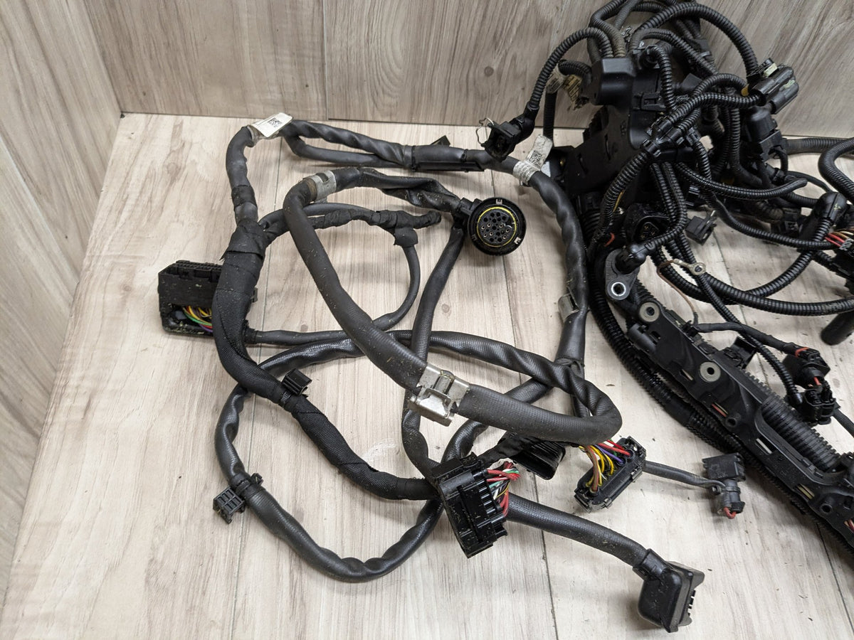 2014-2018 BMW F85 X5 S63B44T2 Engine Motor Transmission Wiring Wire Harness SET 8043689