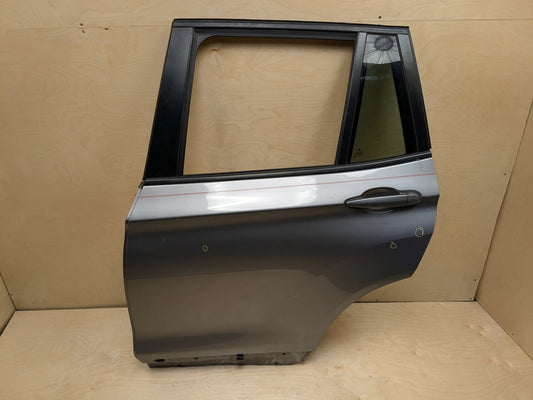 2011-2017 BMW X3 F25 Rear Left Driver Door Shell Panel 7238695 N20B20A Grey A52