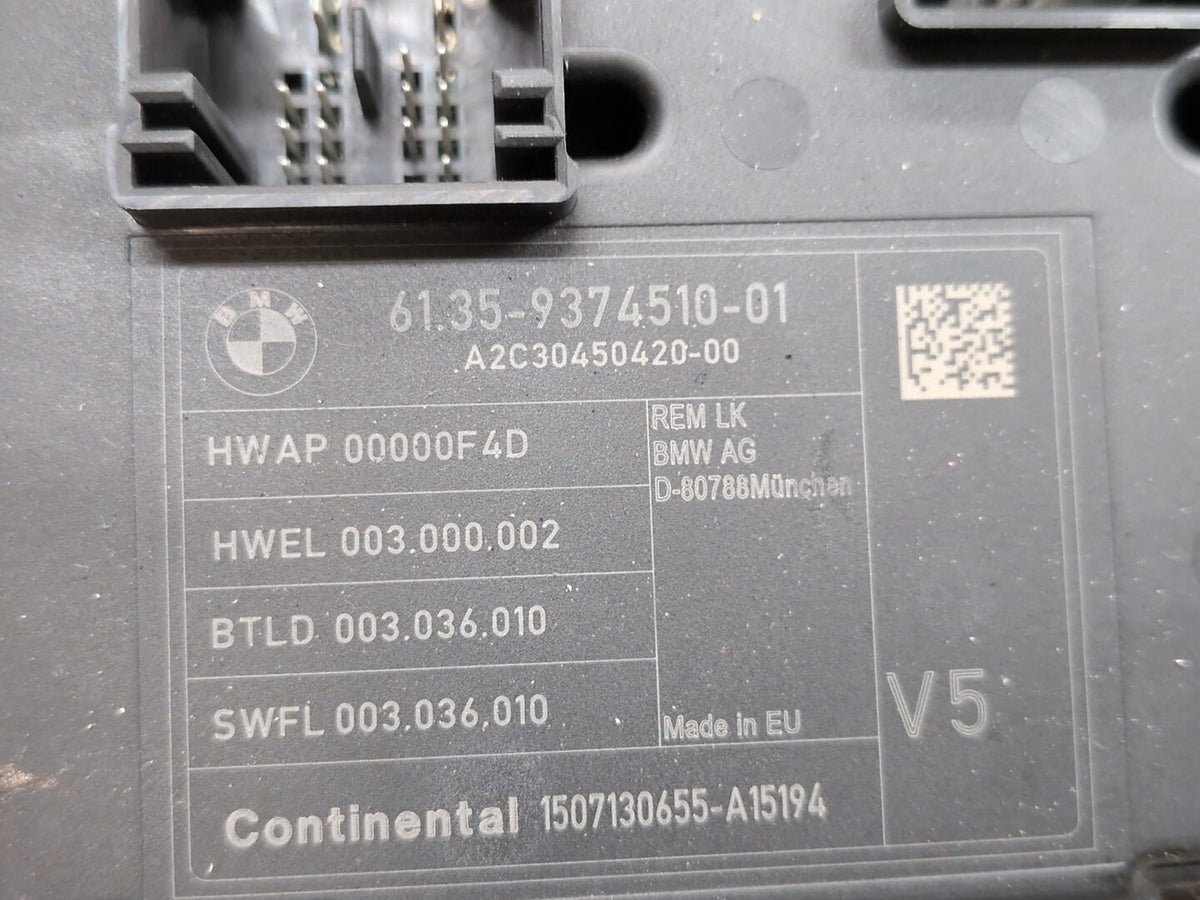 12-18 OEM BMW F82 F30 F32 REM Rear Body Control Unit Electronic Module BCM Box