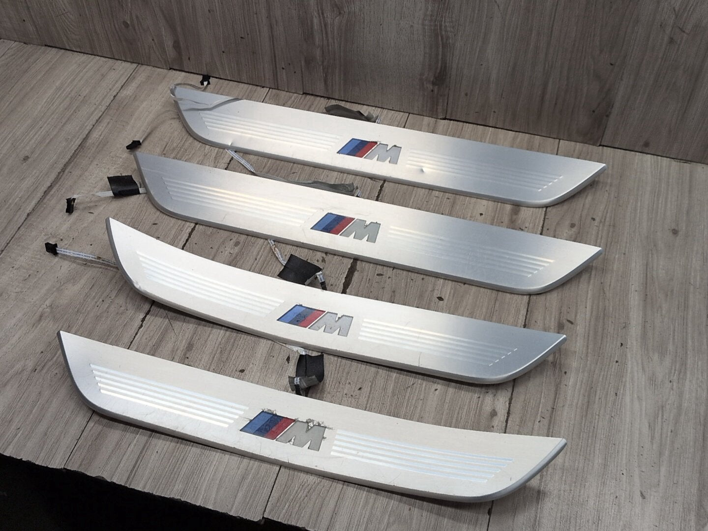 2016-2022 BMW 750i G12 Front Rear Left Right Scuff Plate Door Sill SET 8061043 OEM