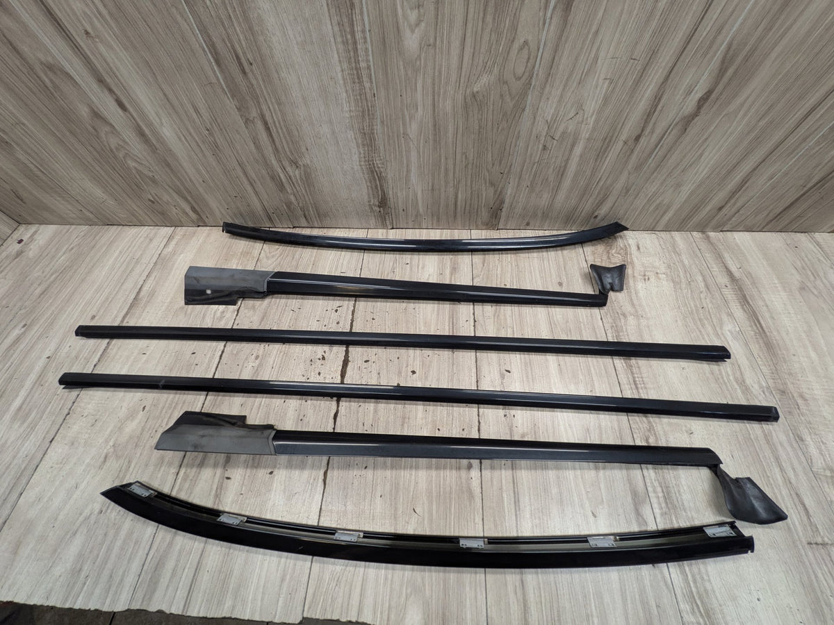2004-2010 BMW M6 E64 Front Rear Left Right Door Gloss Shadow Line Trim Moldings SET 7905425 OEM