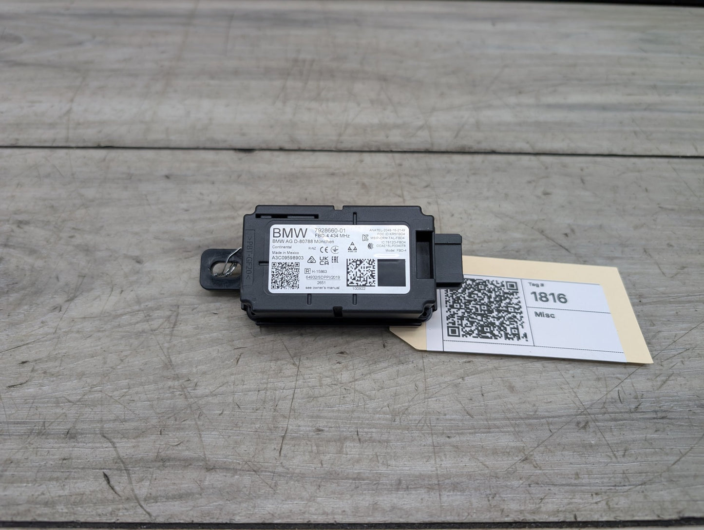 2021-2026 BMW 430i G22 Radio Remote Receiver Module 7928660