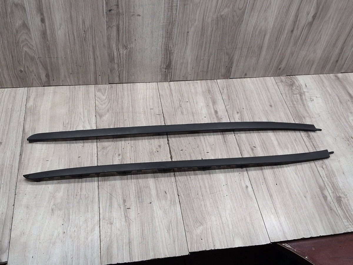 2014-2018 BMW X5 F85 Front Left Right Side Windshield Drip Trim Molding SET 7462205 OEM