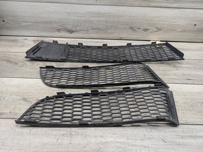 09-15 OEM BMW F01 F02 M SPORT Front Bumper Cover Left Right Center Lower Grilles SET