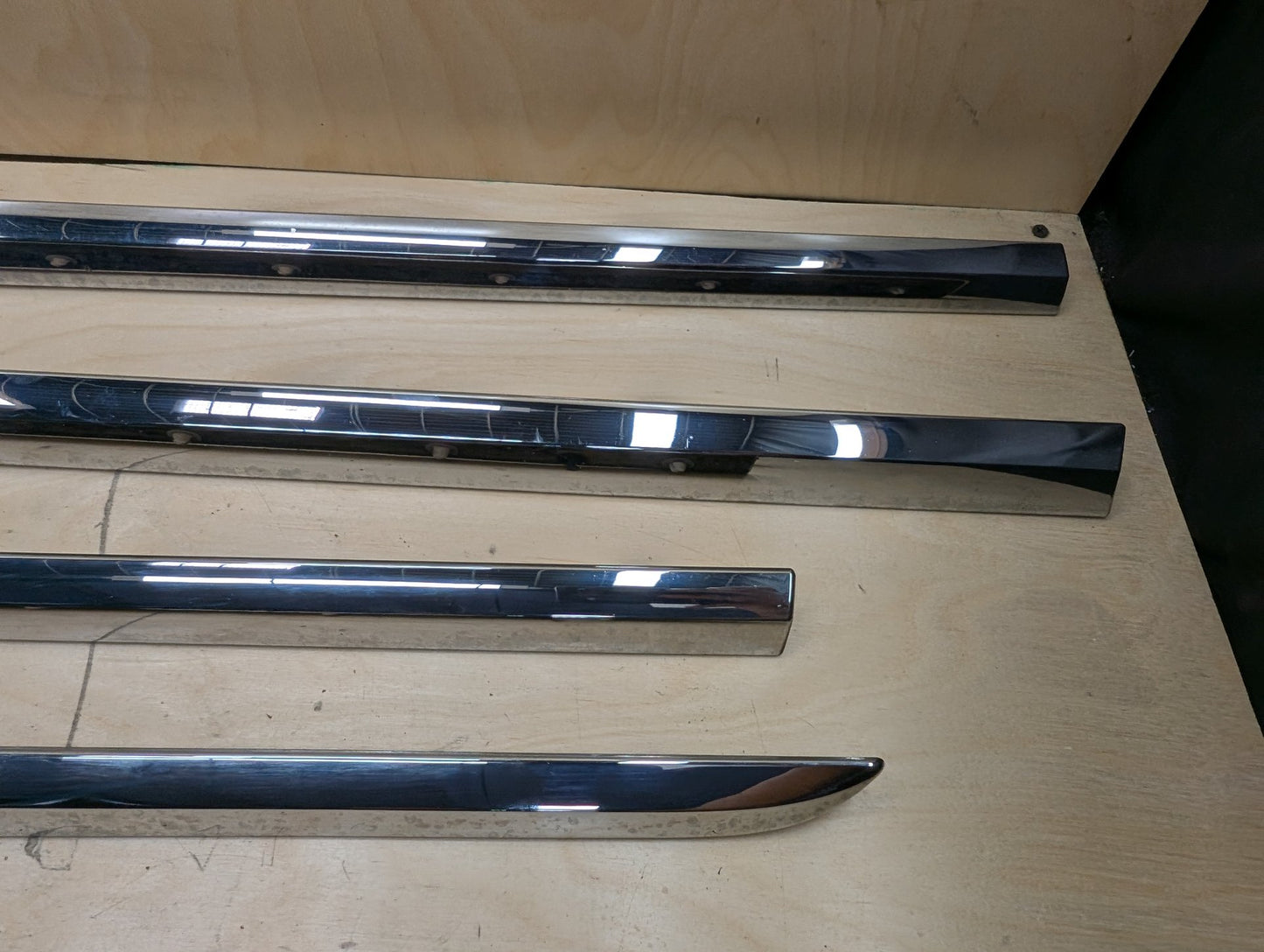 2016-2022 BMW 750i G12 Front Rear Left Right Exterior Door Trim Molding SET 7364354