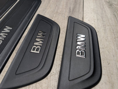 2011 - 2017 BMW X3 F25 Front Rear Left Right Scuff Plate Door Sill SET 7205597 N55B30M0