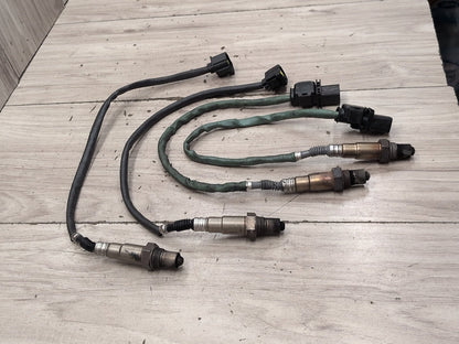 2009-2012 Mercedes-Benz E550 W212 Cat Catalytic Oxygen O2 Lambda Probe Sensors SET 0258017287 OEM