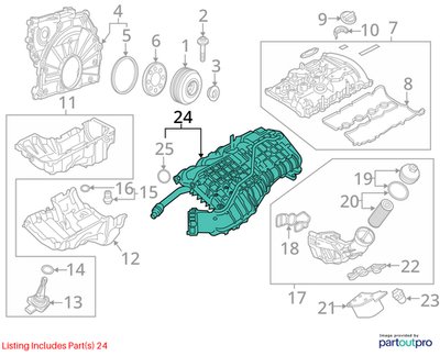 OEM BMW F22 F30 F32 G01 G20 G30 330 430 B46 Throttle Body Valve Actuator 8601651