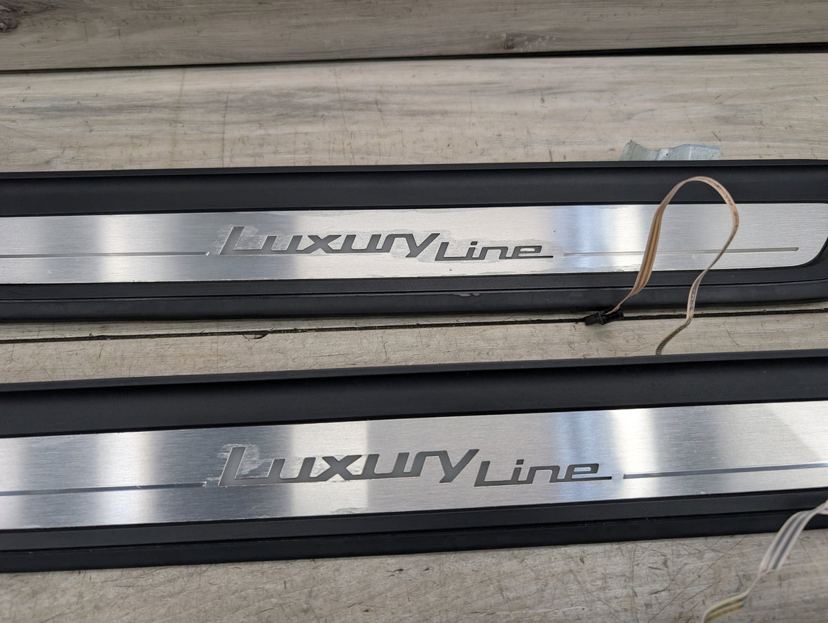 2017-2023 BMW 530i G30 Front Rear Left Right Scuff Plate Door Sill SET 7405773 OEM
