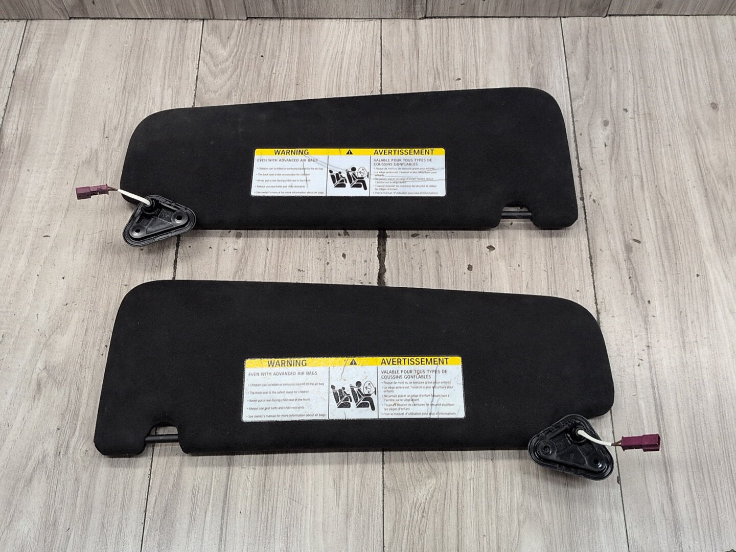 2016-2022 BMW 750i G12 Front Left Right Sun Visor SET 7404382 OEM