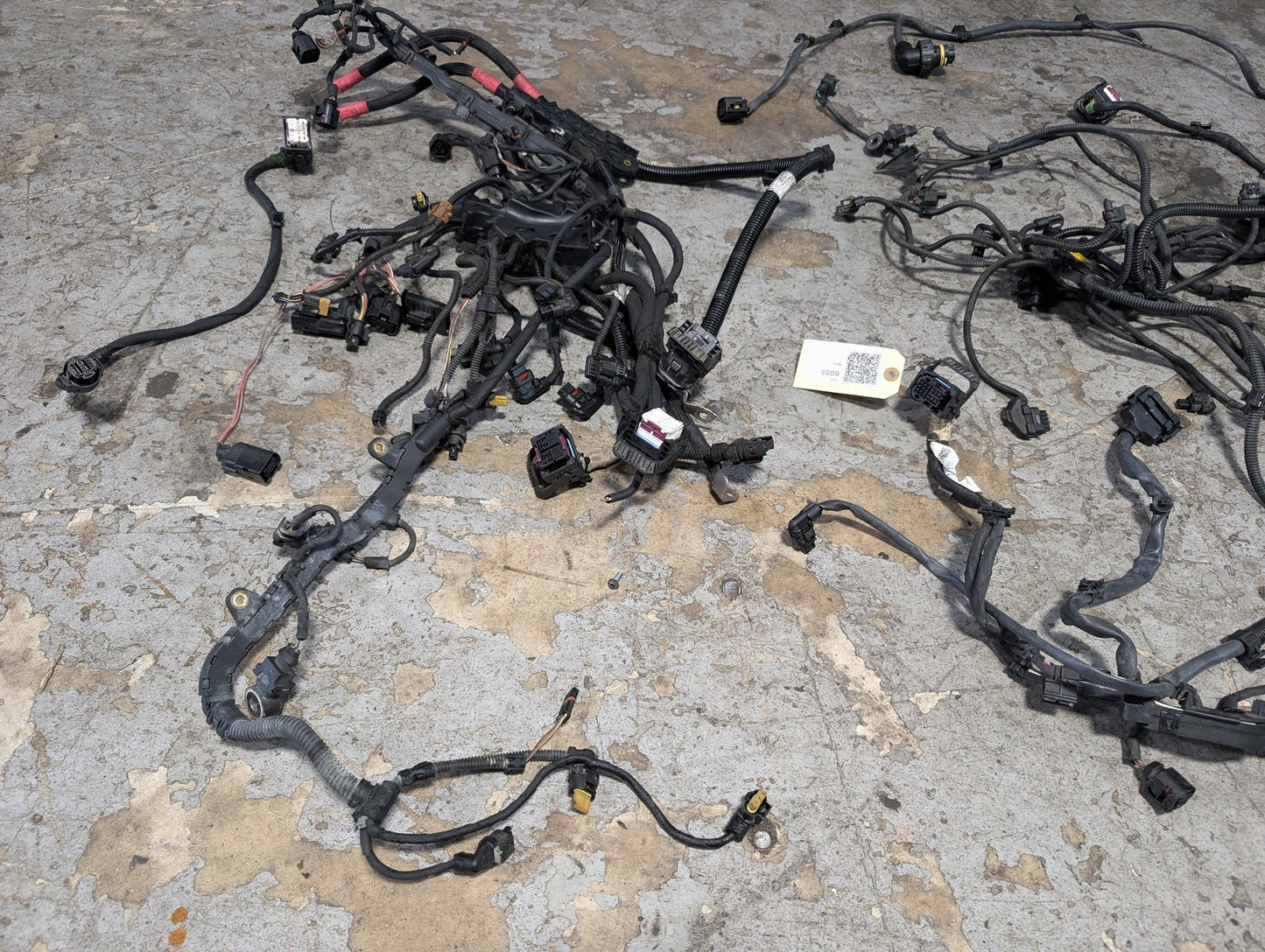 BMW G12 750Li N63B44O2 Engine Motor Transmission Wiring Wire Harness SET 8654414