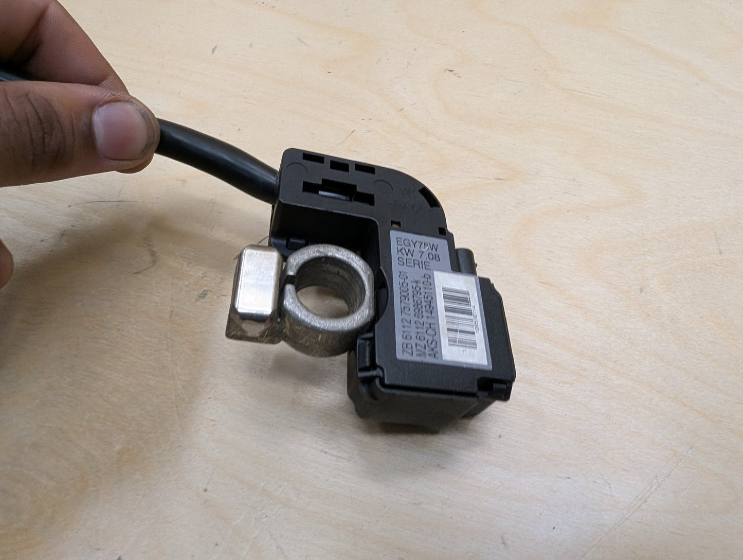 OEM BMW E60 E70 E71 E93 X5 M3 Battery Negative Terminal IBS Sensor Ground Cable