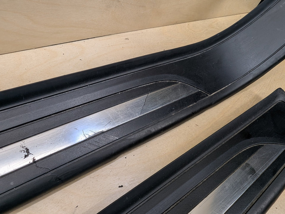 2007-2013 BMW 328i E93 Front Left Right Scuff Plate Door Sill SET 7178598 OEM