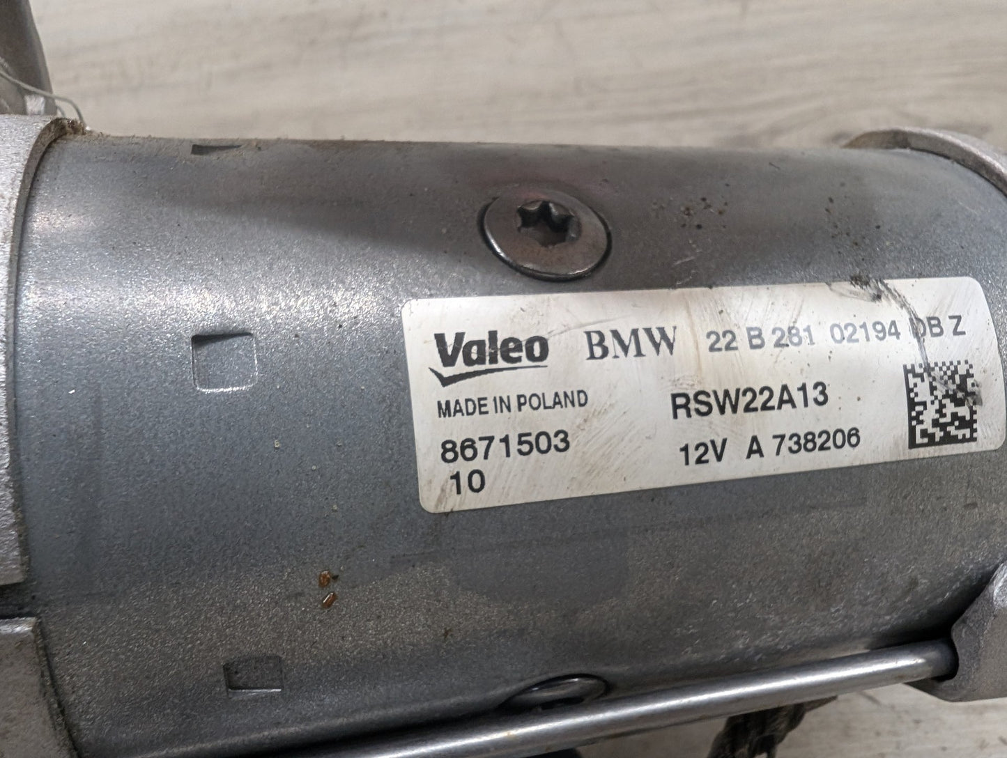 OEM BMW G01 G20 G22 G23 G26 G30 G29 330 430 Engine B46 Starter Motor DENSO