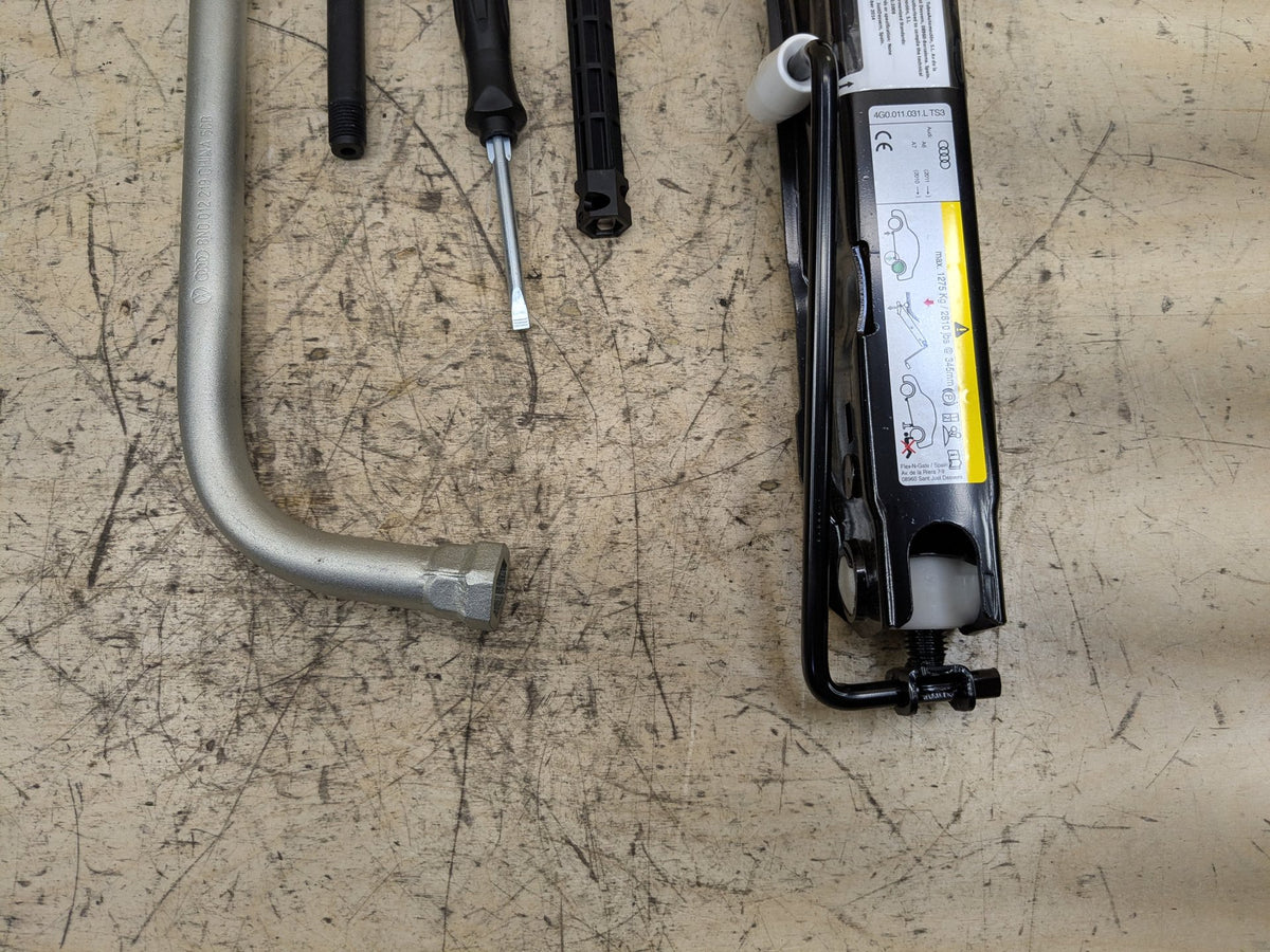 2012-2018 Audi A6 C7 Emergency Spare Wheel Rim Tire Tool Kit SET 4G0011031L OEM