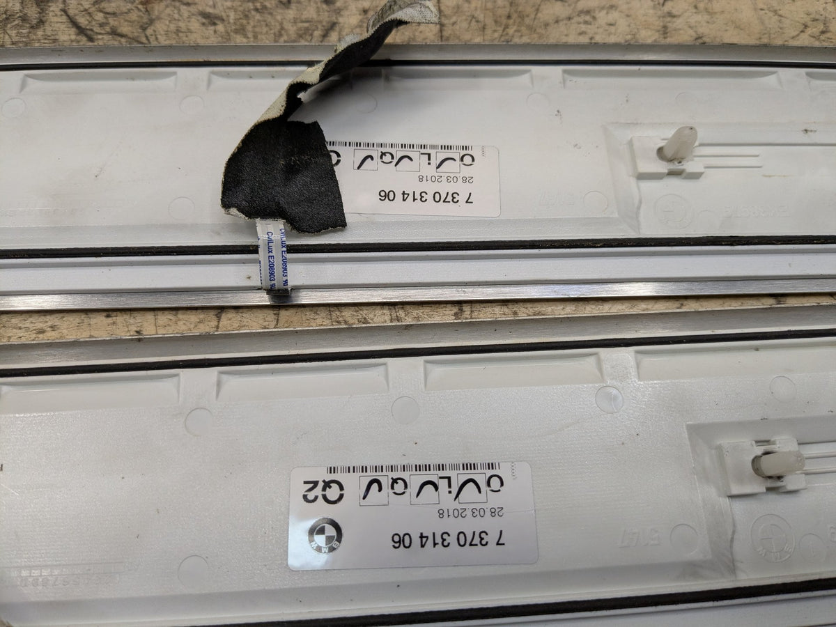 2016-2019 BMW 740Li G12 Scuff Plate Door Sill SET 7369887 OEM