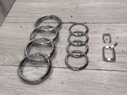 2015-2018 Audi Q3 8U Front Rear Emblem Badge Symbol Logo SET 4KE853605