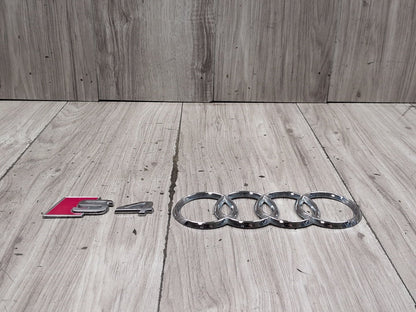 2010-2016 Audi S4 Rear Liftgate Trunk Lid Emblem Badge SET PN: 8D0853737G